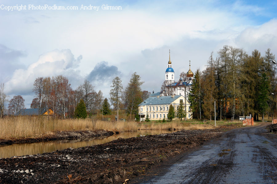 Architecture, Castle, Fort, Church, Worship, Dirt Road, Gravel
