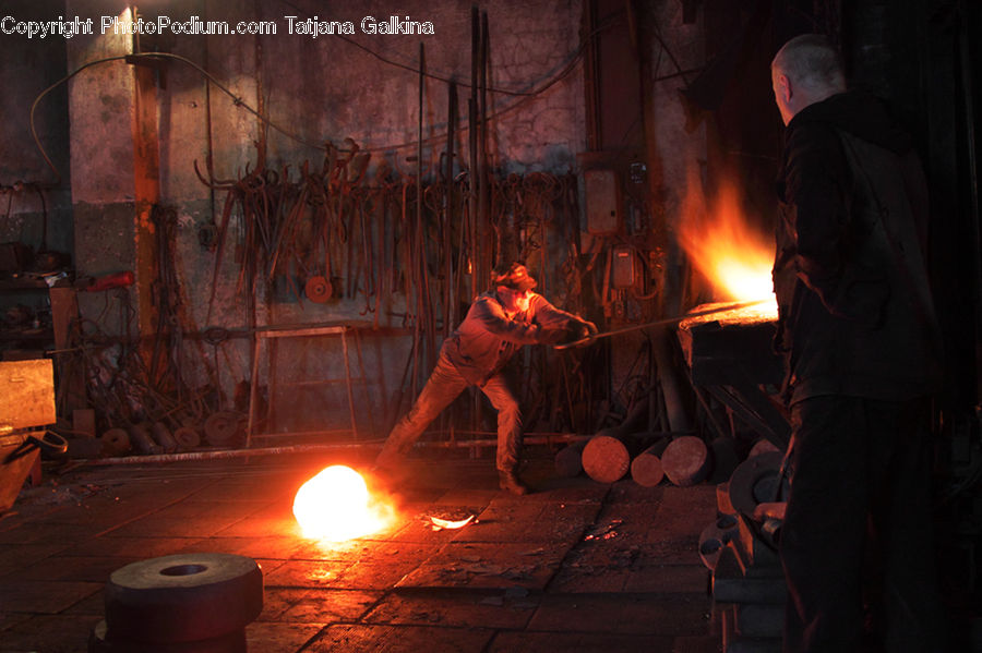 Human, People, Person, Forge, Fire, Bonfire, Campfire
