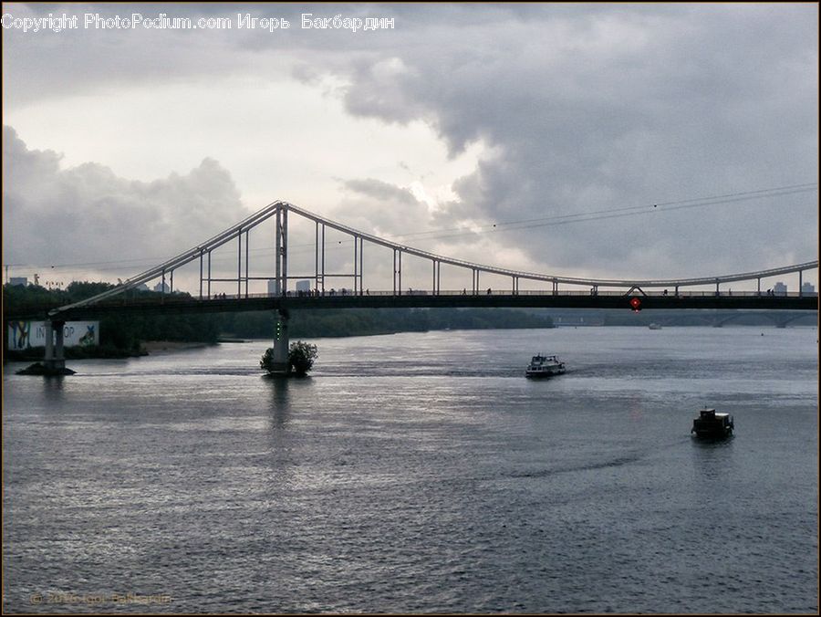 Bridge, City, Downtown, Leisure Activities