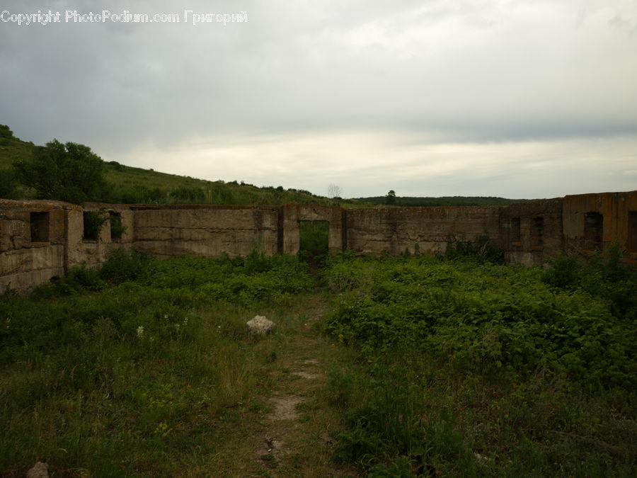 Castle, Fort, Ruins, Soil, Dirt Road, Gravel, Road