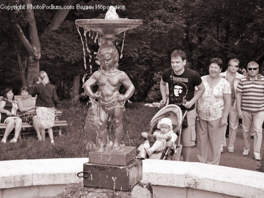 People, Person, Human, Sailor Suit, Art, Sculpture, Statue