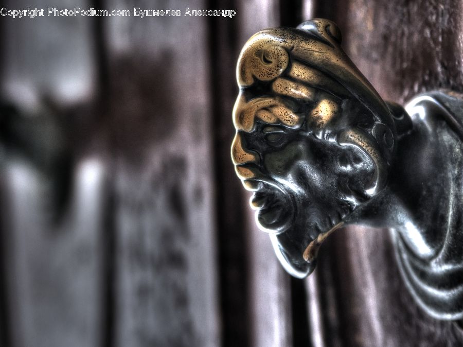 Art, Gargoyle, Statue, Hook, Head, Portrait, Bust