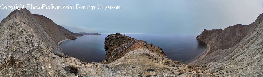 Cliff, Outdoors, Crest, Mountain, Peak, Coast, Sea