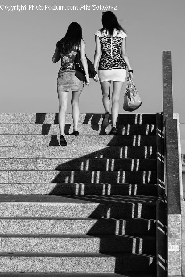 People, Person, Human, Brick, Asphalt, Tarmac, Back