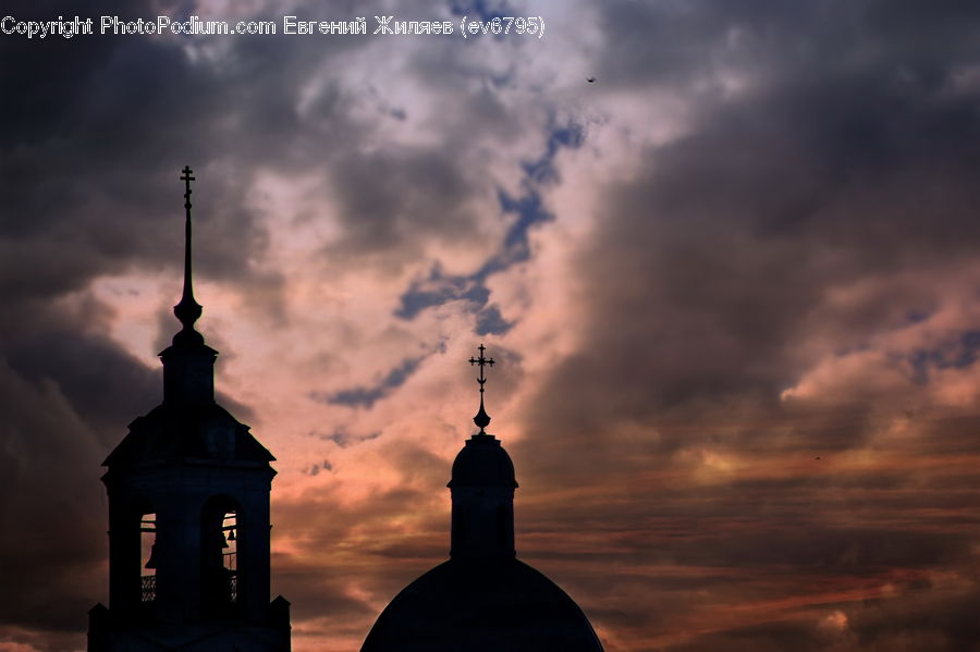 Architecture, Bell Tower, Clock Tower, Tower, Silhouette, Spire, Steeple