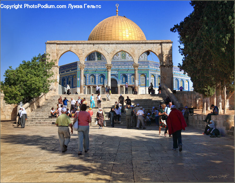 People, Person, Human, Architecture, Dome, Downtown, Plaza