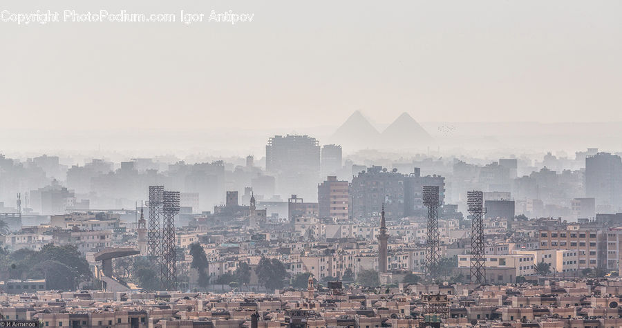 City, Downtown, Urban, Building, Town, Metropolis, Aerial View