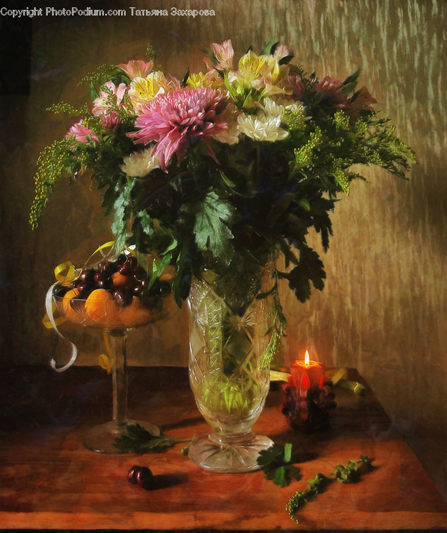 Floral Design, Flower, Flower Arrangement, Flower Bouquet, Ikebana, Glass, Goblet