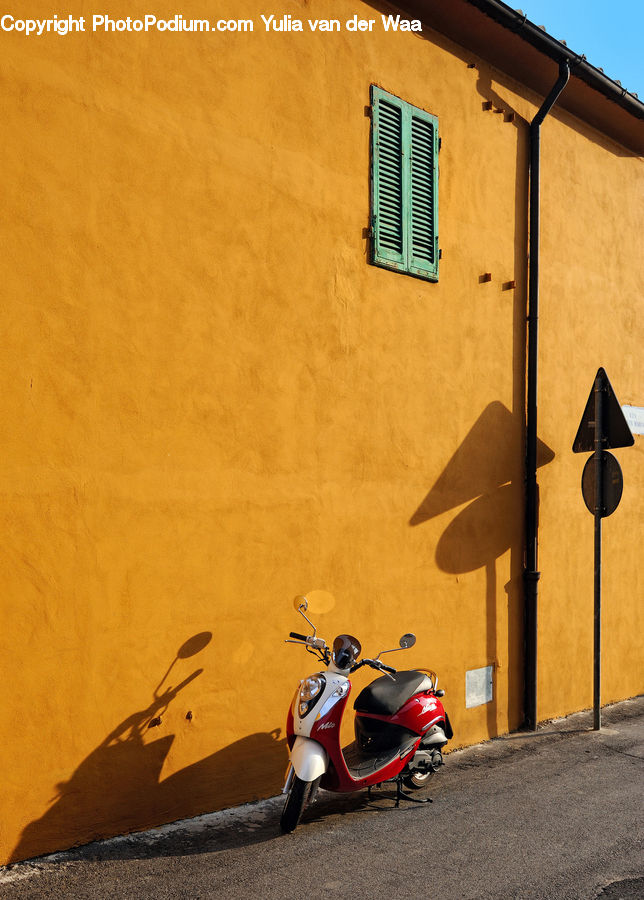 Shutter, Window, Window Shade, Scooter, Vehicle, Motor, Motorcycle
