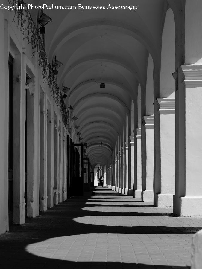 Column, Pillar, Boardwalk, Path, Pavement, Sidewalk, Walkway