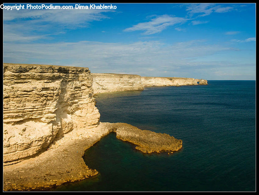 Cliff, Outdoors, Coast, Sea, Water, Beach, Promontory