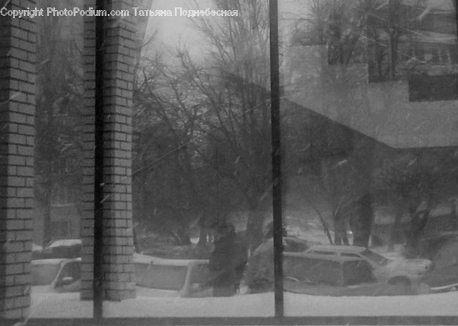 Blizzard, Outdoors, Snow, Weather, Winter, Brick, City