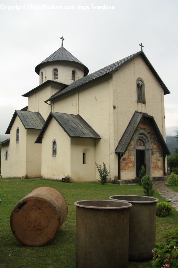 Plant, Potted Plant, Building, Cottage, Housing, Architecture, Bell Tower