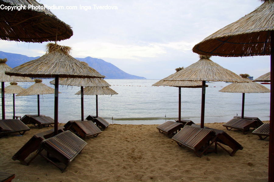 Gazebo, Hotel, Resort, Chair, Furniture, Bench, Beach