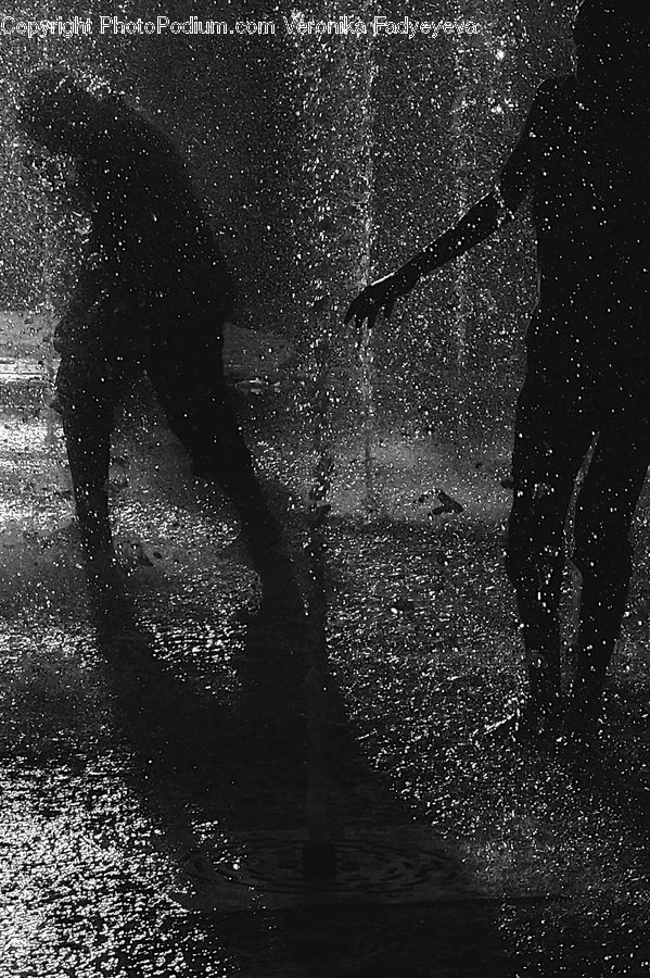 Asphalt, Tarmac, Water, Silhouette