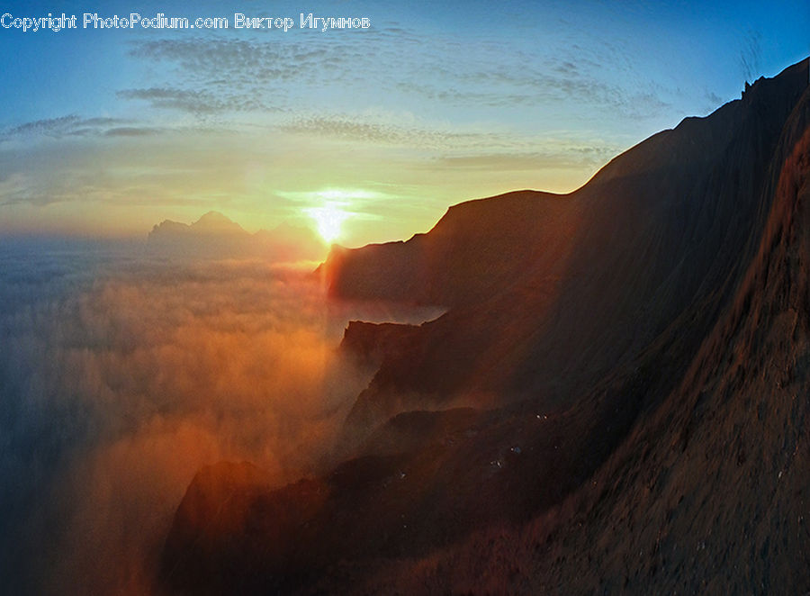 Dawn, Dusk, Sky, Sunrise, Sunset, Outdoors, Sun