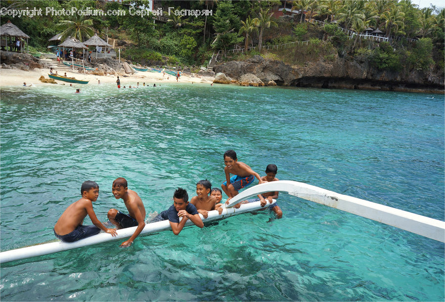 People, Person, Human, Boat, Outrigger, Sport, Swimming