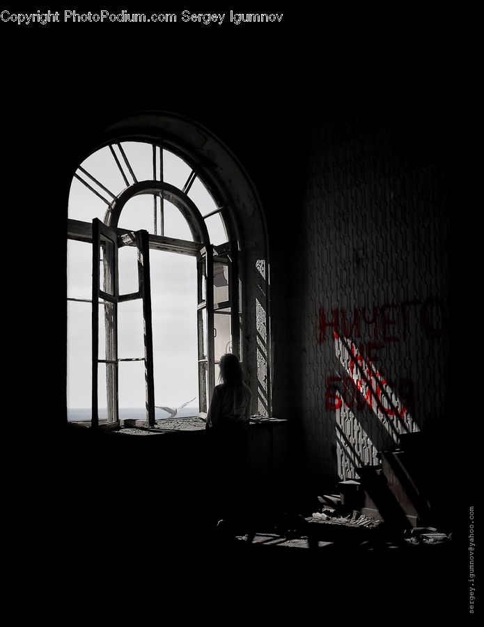 Arch, Silhouette, Arched, Corridor, Lighting, City, Downtown