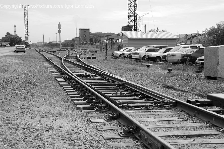 Rail, Train Track, Transportation, Automobile, Car, Vehicle, Sedan