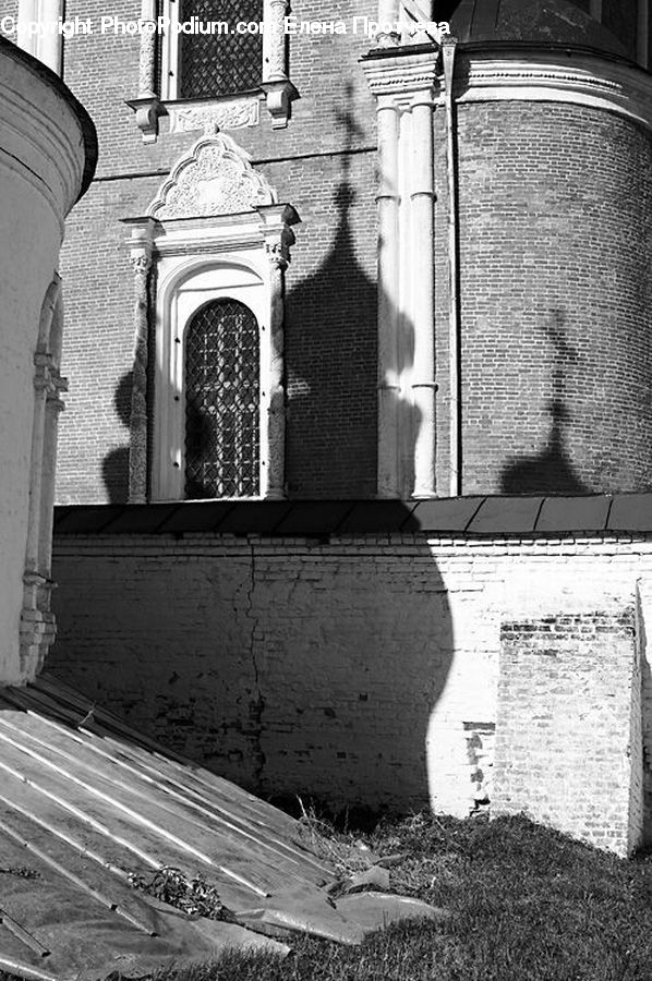 Tomb, Brick, Fence, Wall, Column, Pillar, Architecture