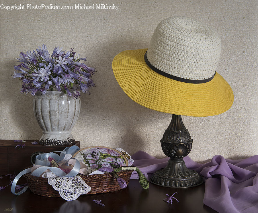 Glass, Goblet, Plant, Potted Plant, Ornament, Lamp, Footwear