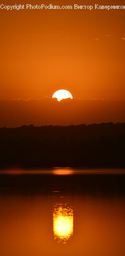 Dusk, Outdoors, Sky, Sunlight, Sunrise, Sunset, Fire