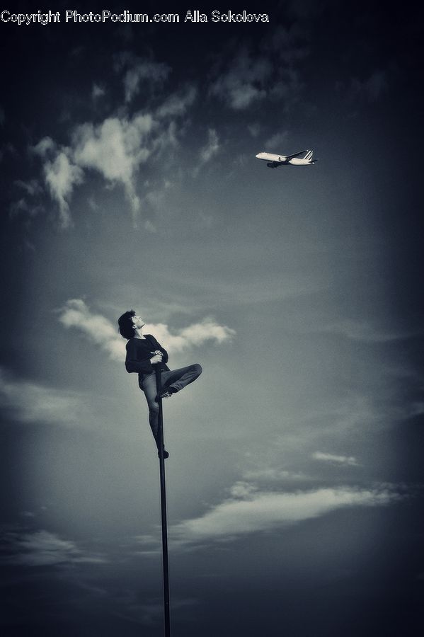 Pole, Ballerina, Ballet, Dance, Dance Pose, Performer, Person