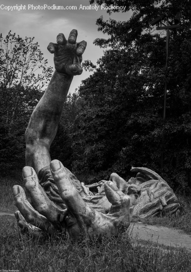 Art, Sculpture, Statue, Gargoyle, Plant, Tree, Outdoors