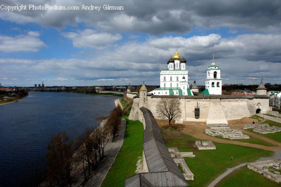 Coast, Outdoors, Sea, Water, Architecture, Cathedral, Church
