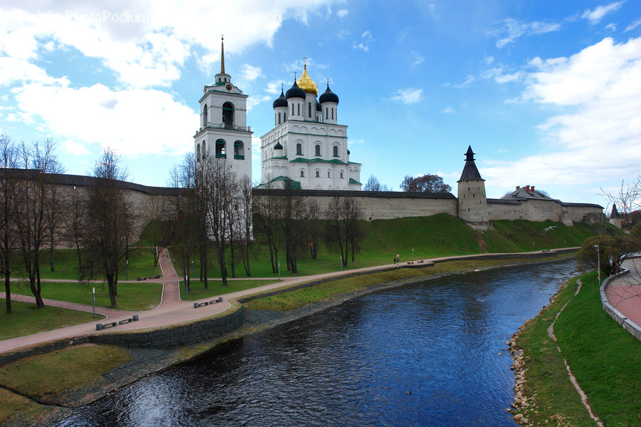 Castle, Ditch, Fort, Moat, Architecture, Church, Worship