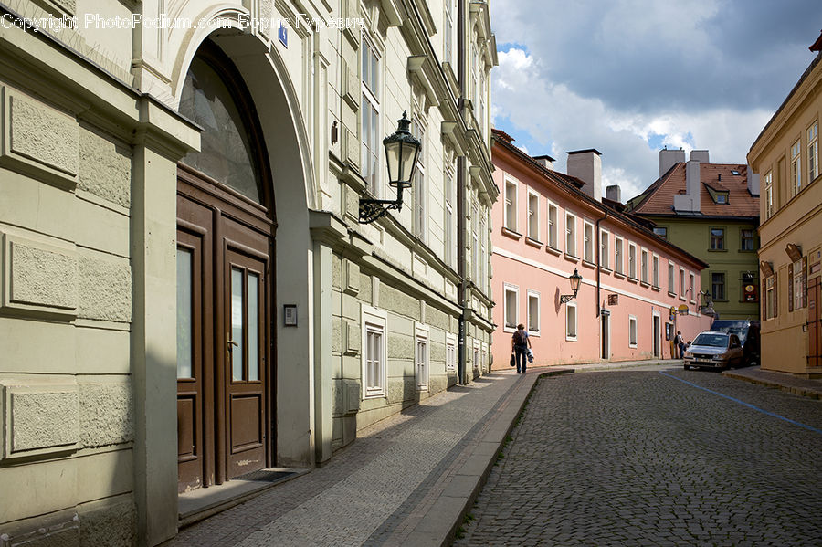 Road, Street, Town, Alley, Alleyway, Brick, Building