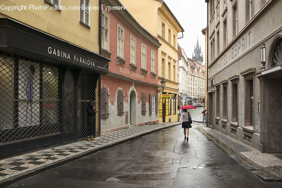 Road, Street, Town, Alley, Alleyway, Building, Downtown