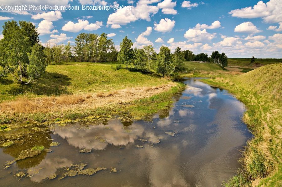 Outdoors, River, Water, Ditch, Dirt Road, Gravel, Road