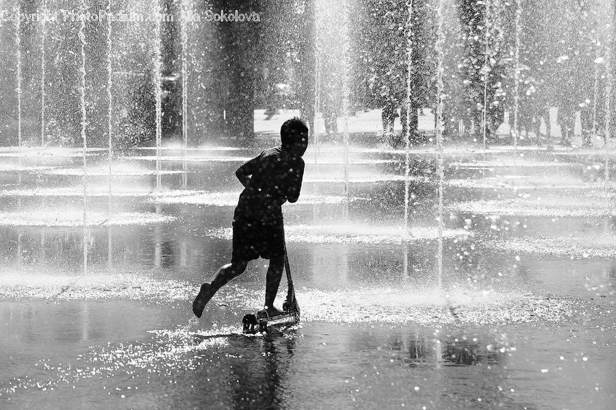 People, Person, Human, Fountain, Water