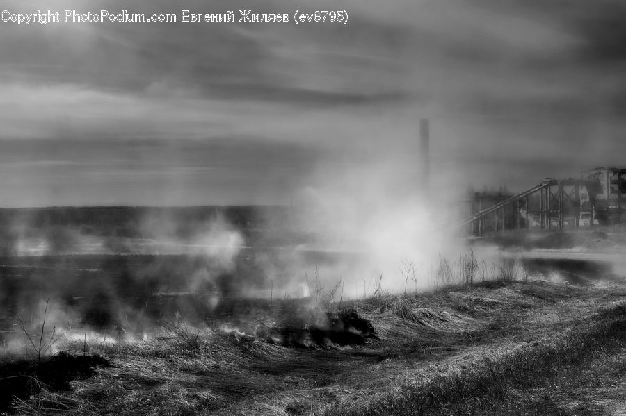 Fog, Soil, Mist, Outdoors, Countryside