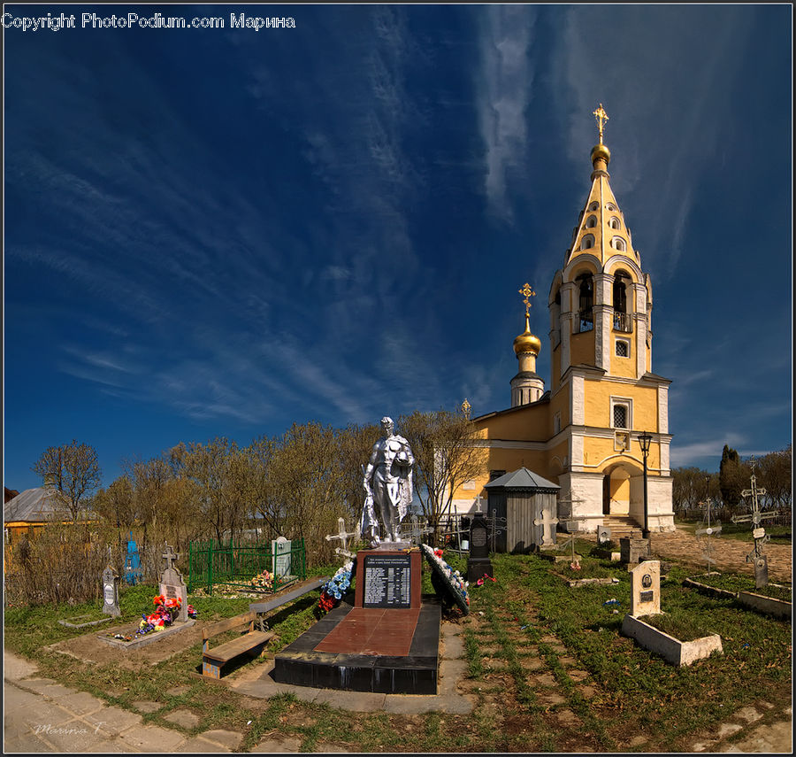Architecture, Bell Tower, Clock Tower, Tower, Backyard, Yard, Housing