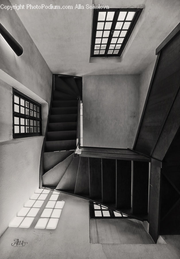 Banister, Handrail, Staircase, Chair, Furniture