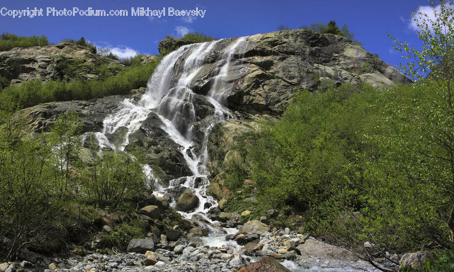 Outdoors, River, Water, Waterfall, Creek, Cliff, Crest