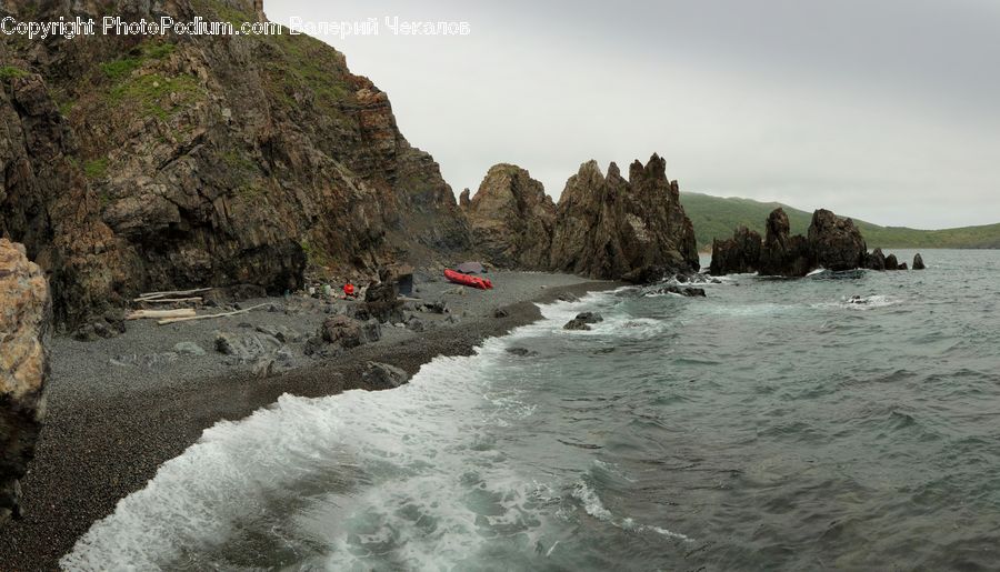 Coast, Outdoors, Sea, Water, River, Cliff, Promontory