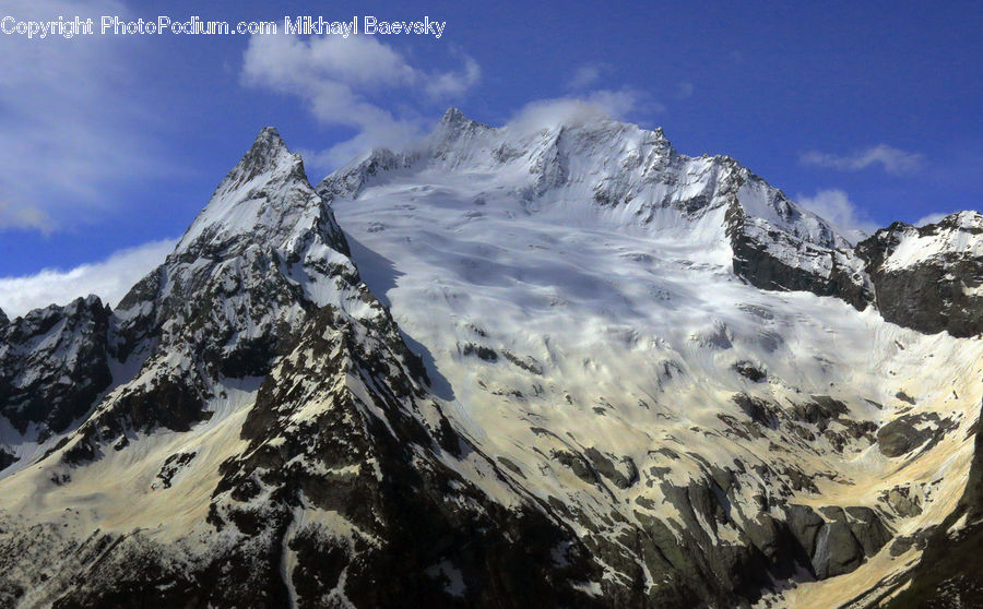Crest, Mountain, Outdoors, Peak, Mountain Range, Arctic, Glacier
