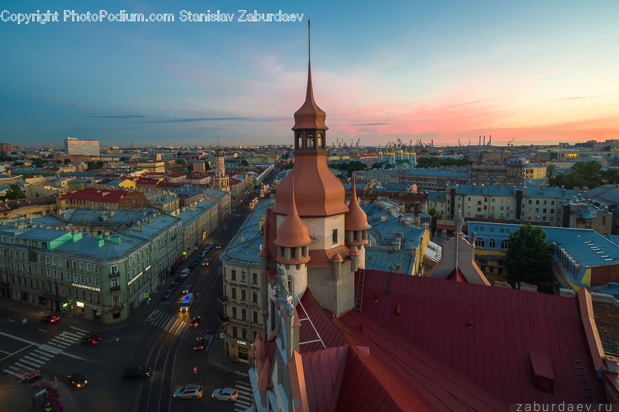 Aerial View, Plant, Potted Plant, Architecture, Tower, Bell Tower, Clock Tower