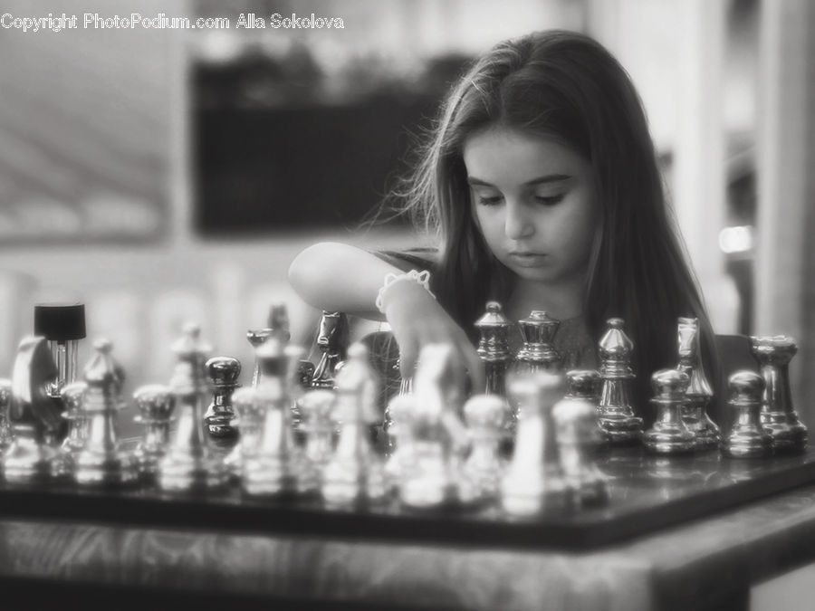 Chess, Game, People, Person, Human, Bar Counter, Pub