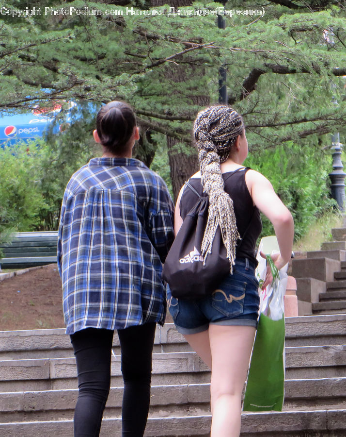 Human, People, Person, Bench, Plaid, Leisure Activities, Clothing