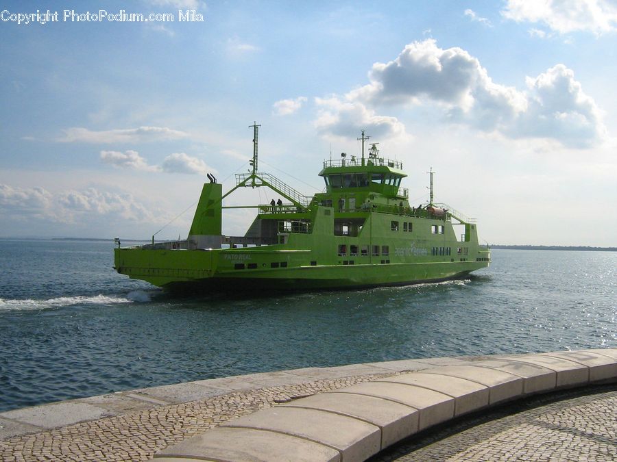 Cruise Ship, Ferry, Freighter, Ship, Tanker, Vessel