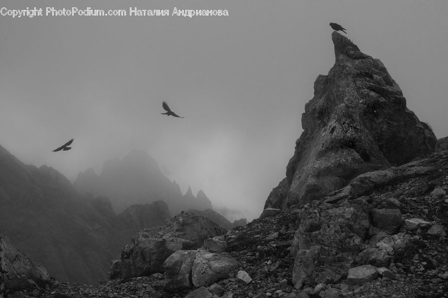 Rock, Alps, Crest, Mountain, Peak, Coast, Outdoors