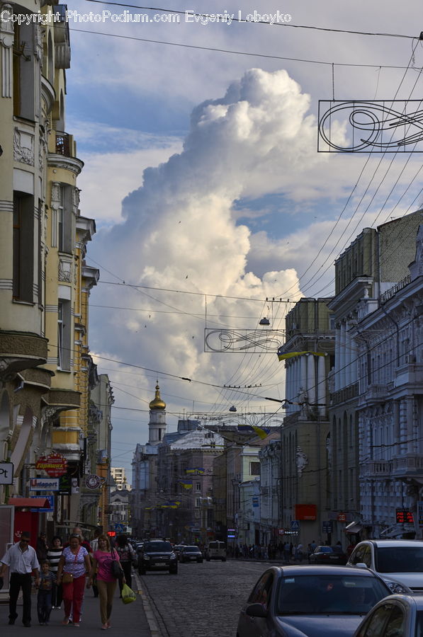Automobile, Car, Vehicle, Road, Street, Town, Parking