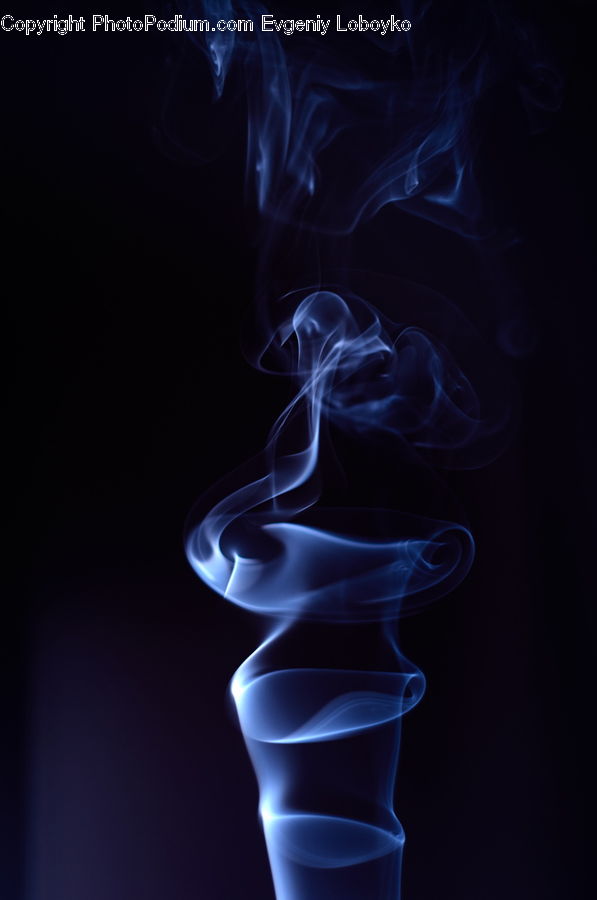 Coil, Spiral, Smoke, Fire, Flame