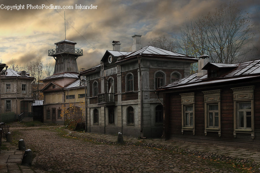 Architecture, Mansion, Building, Castle, Fort, Downtown, Town