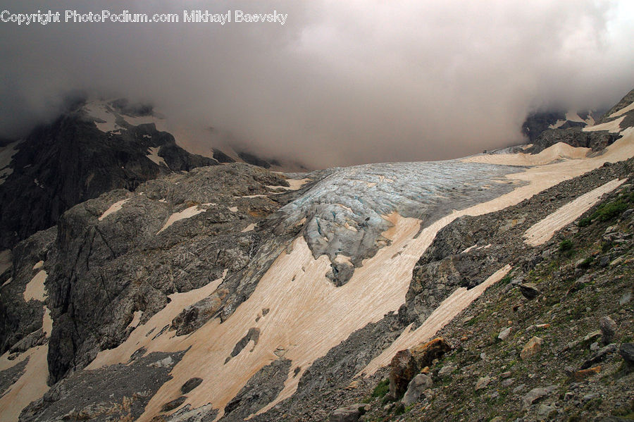 Crest, Mountain, Outdoors, Peak, Landslide, Arctic, Glacier