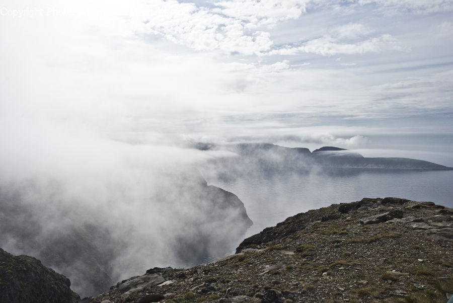 Alps, Crest, Mountain, Peak, Outdoors, Sea, Sea Waves